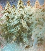 bruno liljefors natt i skogen USA oil painting artist